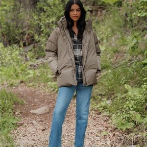 Jenni Kayne Taupe Puffer Jacket